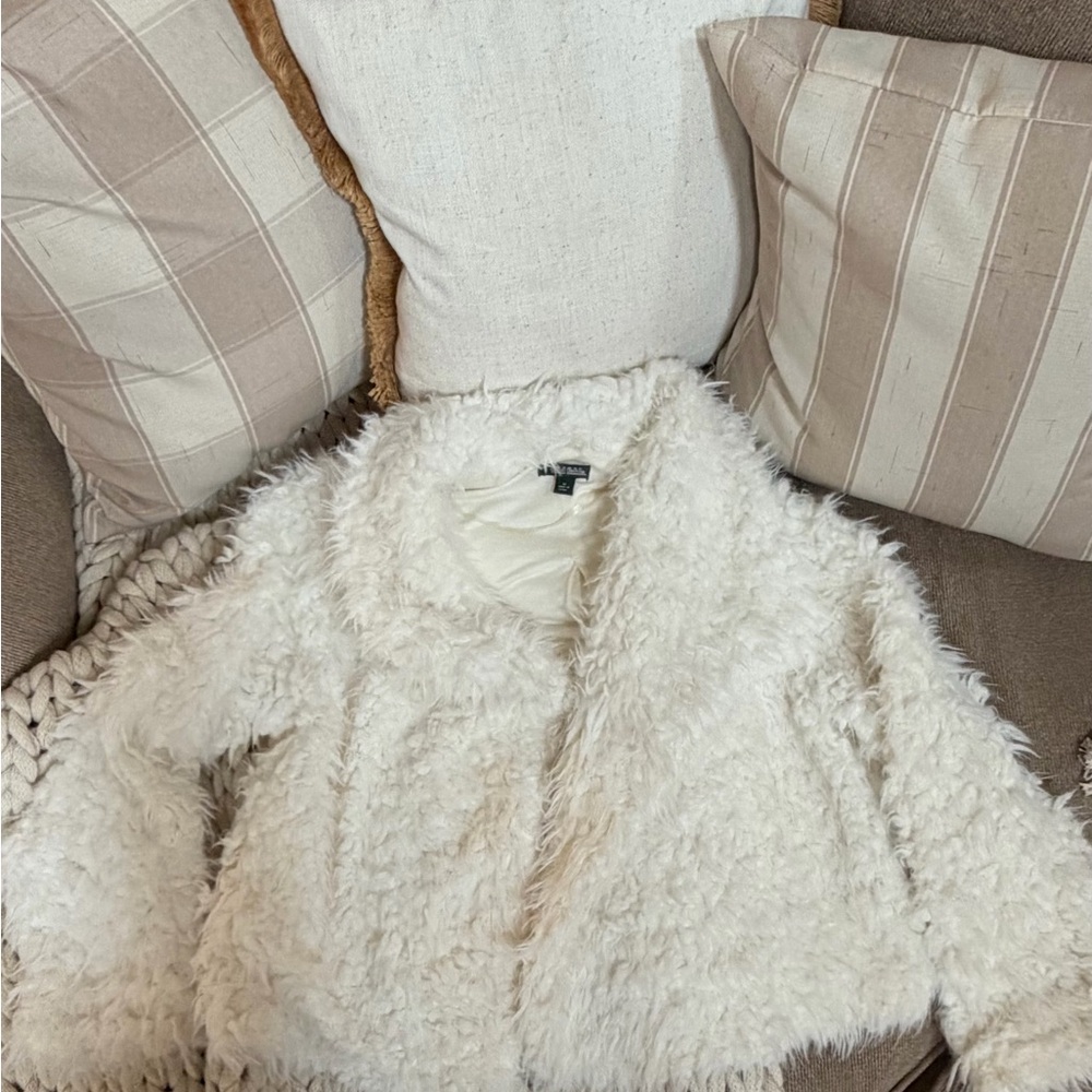 Wild Fable Cream Faux Fur Jacket